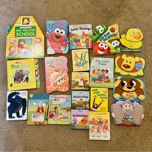 {Lot 20} Children Board Books Baby Toddler Daycare Kids Books - Disney Bible ABC